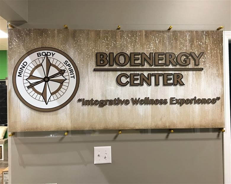 KNF Bioenergy Center Acrylic Sign